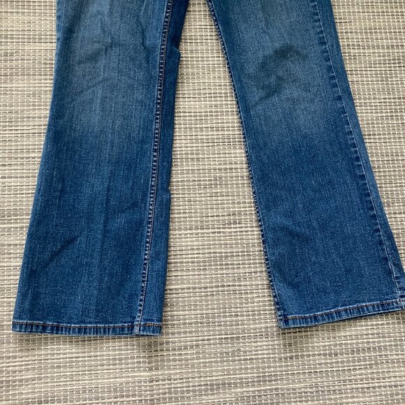 Levi Strauss Signature Medium Wash At Waist Bootcut Jeans 14 Short - Picture 3 of 12
